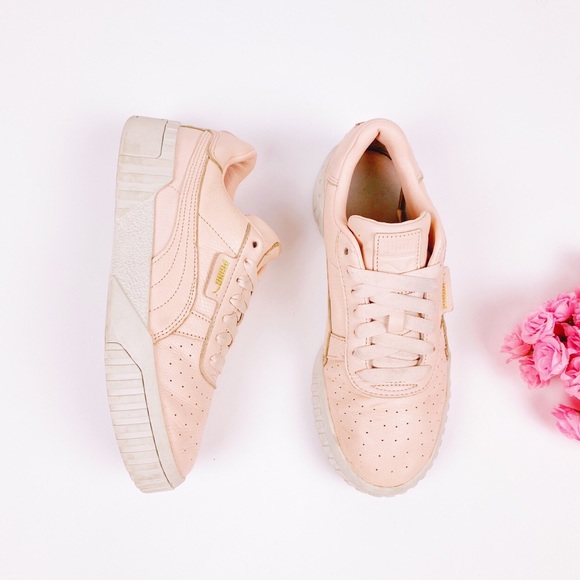 cream platform trainers